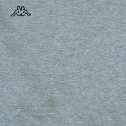 Kappa Men's Grey 2XL Pullover Hoodie with Logo and Pocket