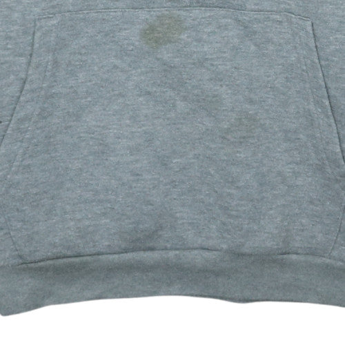 Kappa Men's Grey 2XL Pullover Hoodie with Logo and Pocket