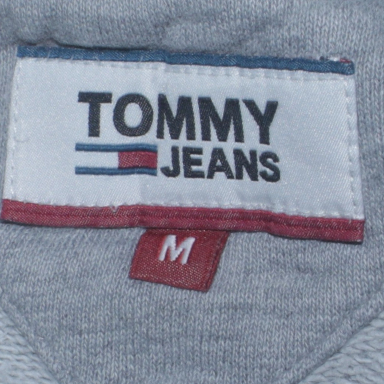 Tommy Jeans Mens Grey Logo Crew Neck Sweatshirt Size M