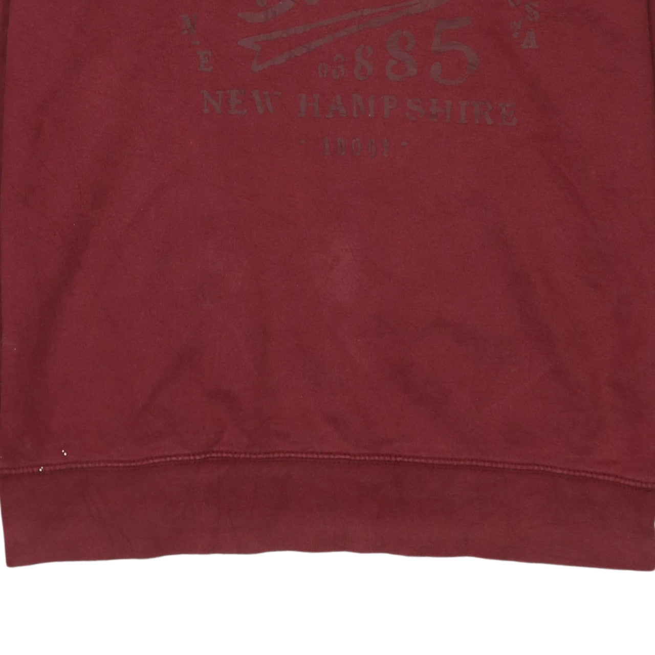 Timberland Men's Red Pullover Hoodie M Graphic Print Fleece