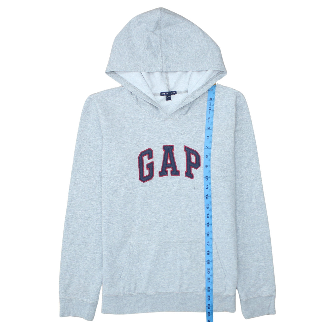 GAP Mens Grey Pullover Hoodie M Stretch Cotton Blend