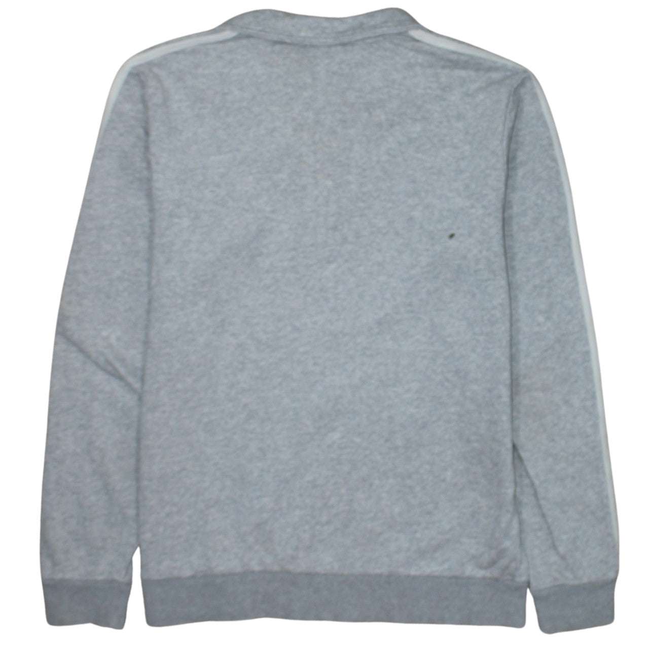 Adidas Women Grey 1/4 Zip Sweatshirt Medium Classic Logo Pullover