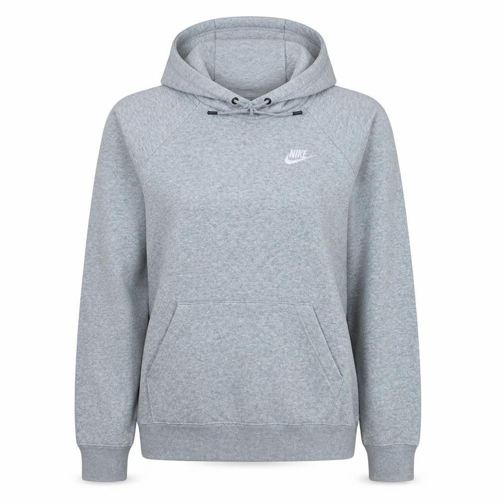 Nike Womens Grey Pullover Hoodie XS Cotton Blend Sweatshirt