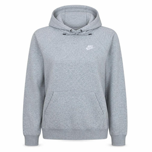 Nike Womens Grey Pullover Hoodie XS Cotton Blend Sweatshirt