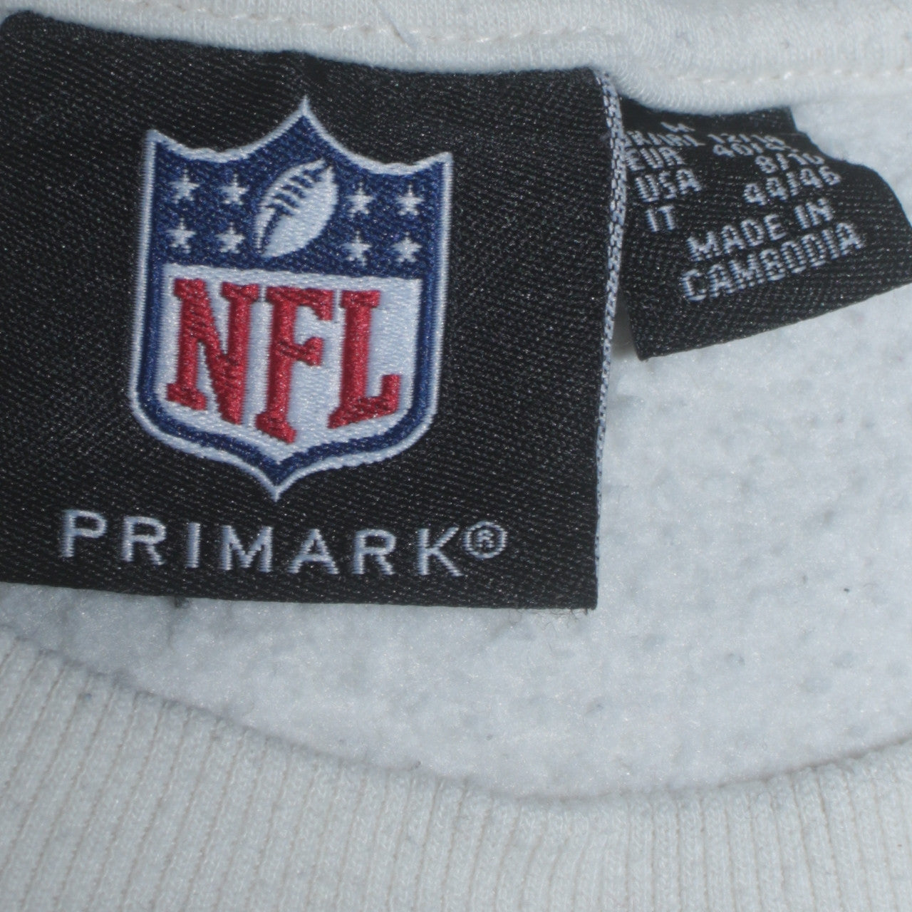 Primark NFL Women White Medium Pullover Sweatshirt Jets Graphic Print