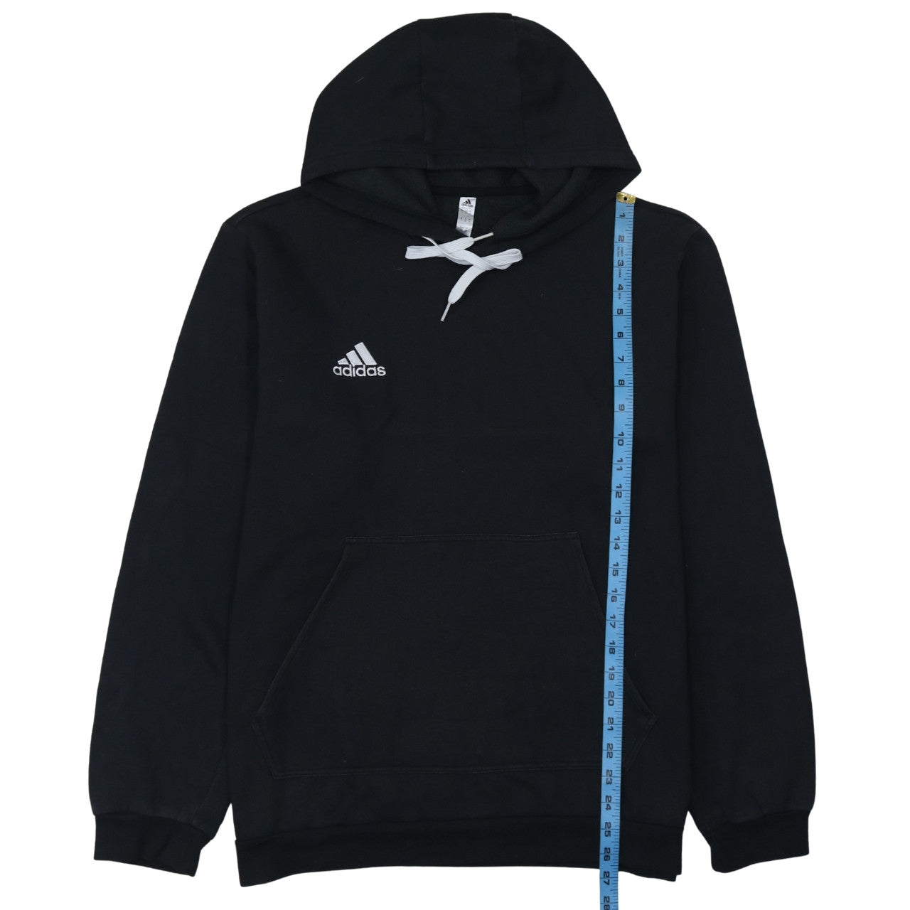 Adidas Men's Black Pullover Hoodie L Logo Fleece Sportswear