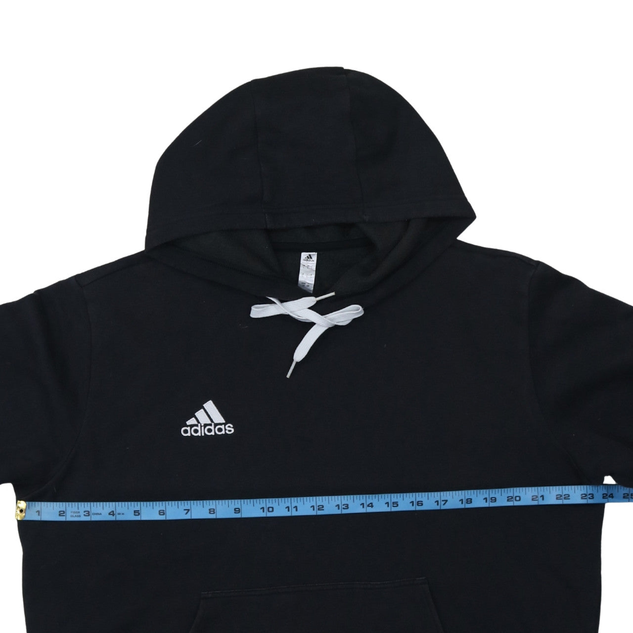 Adidas Men's Black Pullover Hoodie L Logo Fleece Sportswear