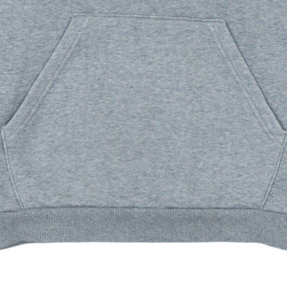 Brand and care label for Puma boys’ black colourblock pullover hoodie 13-14 years