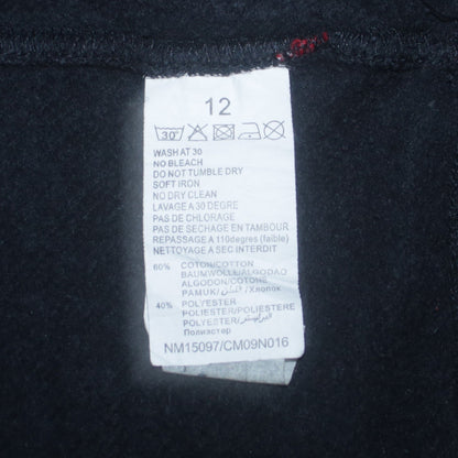 Additional view of Levi's boys’ black logo crew neck pullover sweatshirt, size 12, years