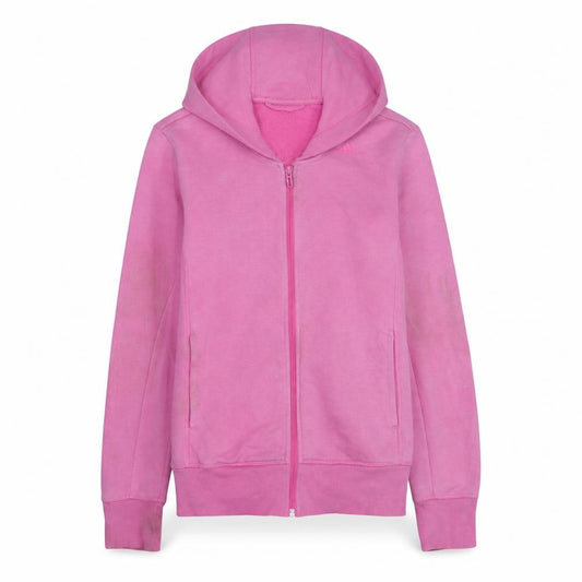 Adidas Women Pink Full Zip Hoodie Small Climalite Sport Essentials