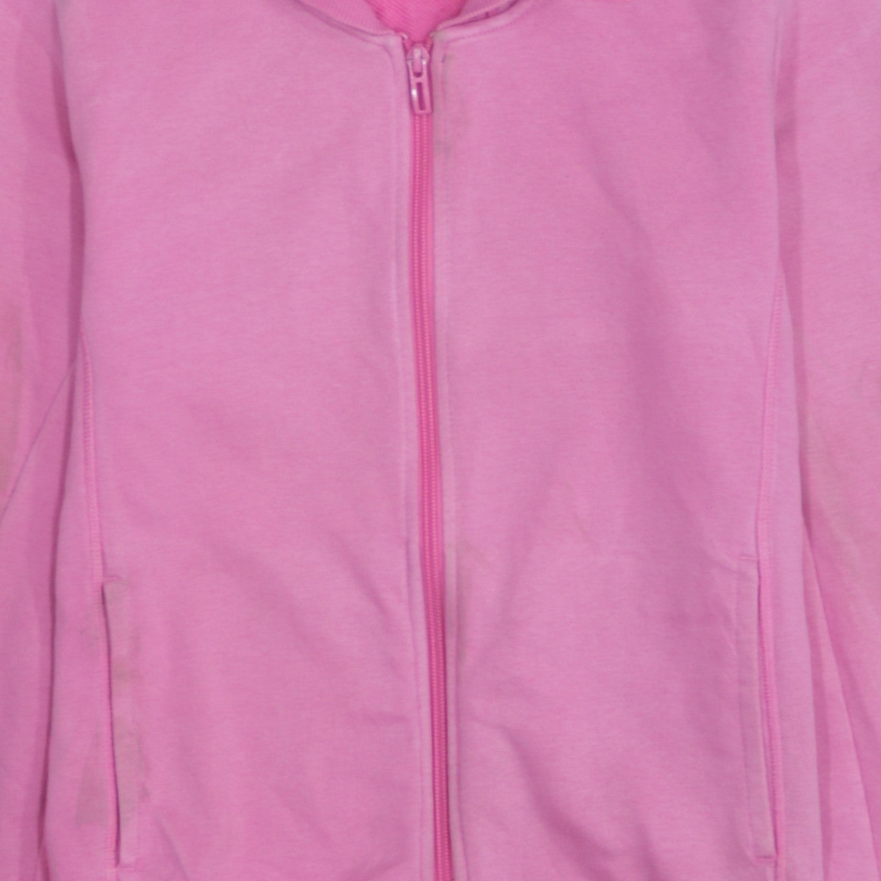 Adidas Women Pink Full Zip Hoodie Small Climalite Sport Essentials