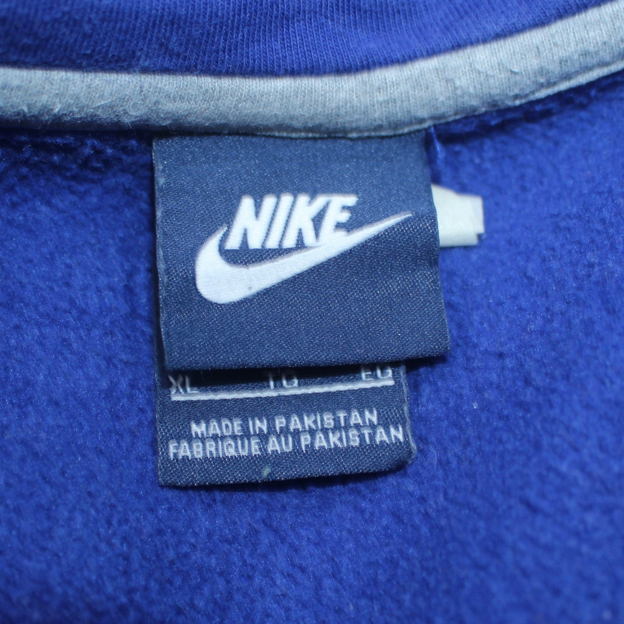 Nike Men Blue Full Zip Hoodie XL Regular Fit Sportswear