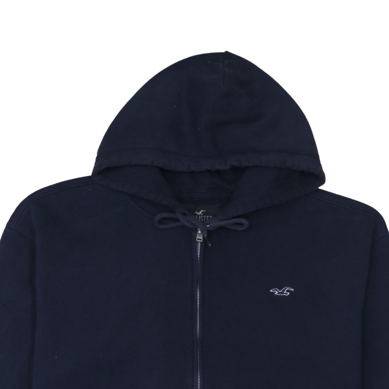 Hollister Men’s Blue Full Zip Hoodie XL Fleece Classic Style