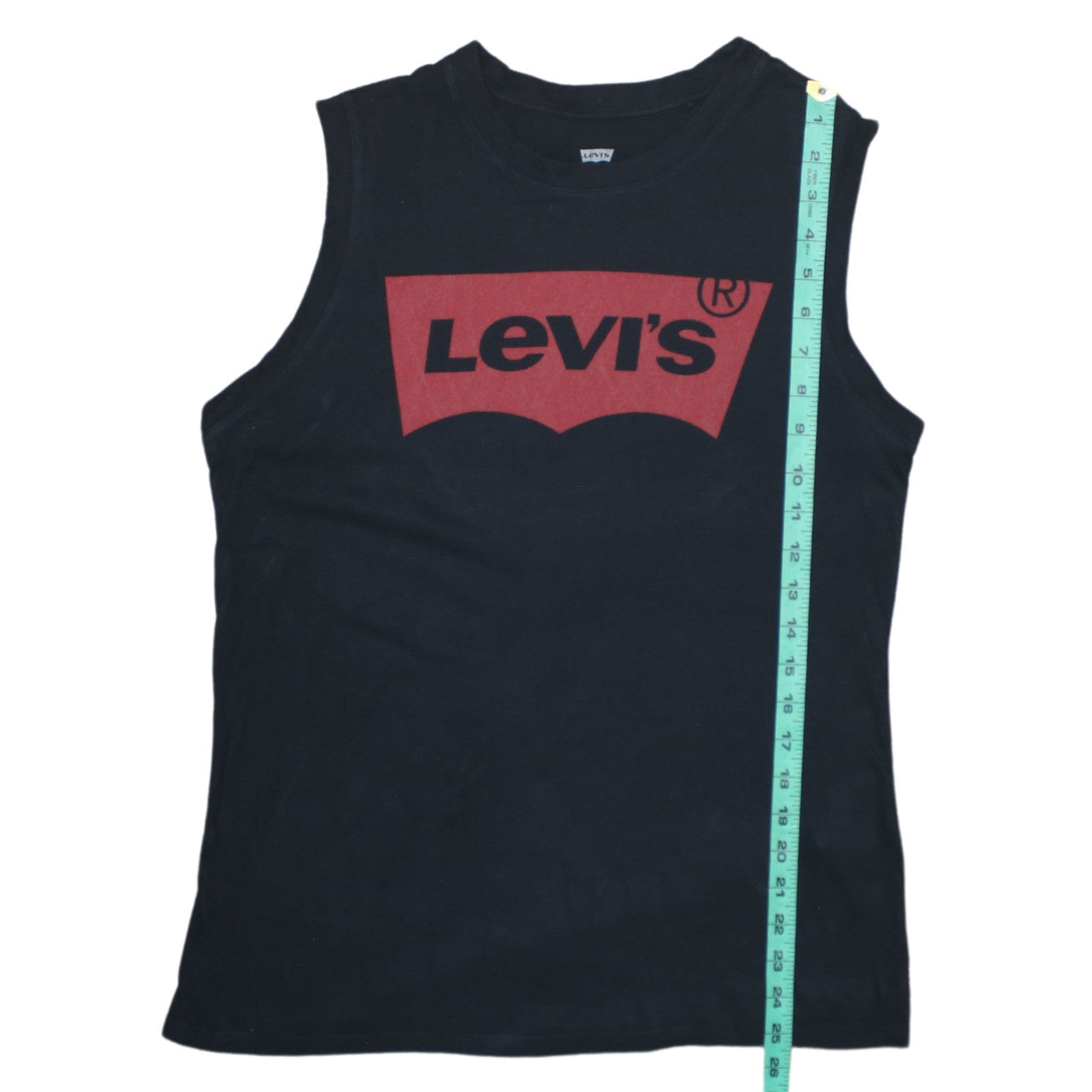 Levi's Men's Black Graphic Sleeveless Cotton Tee M