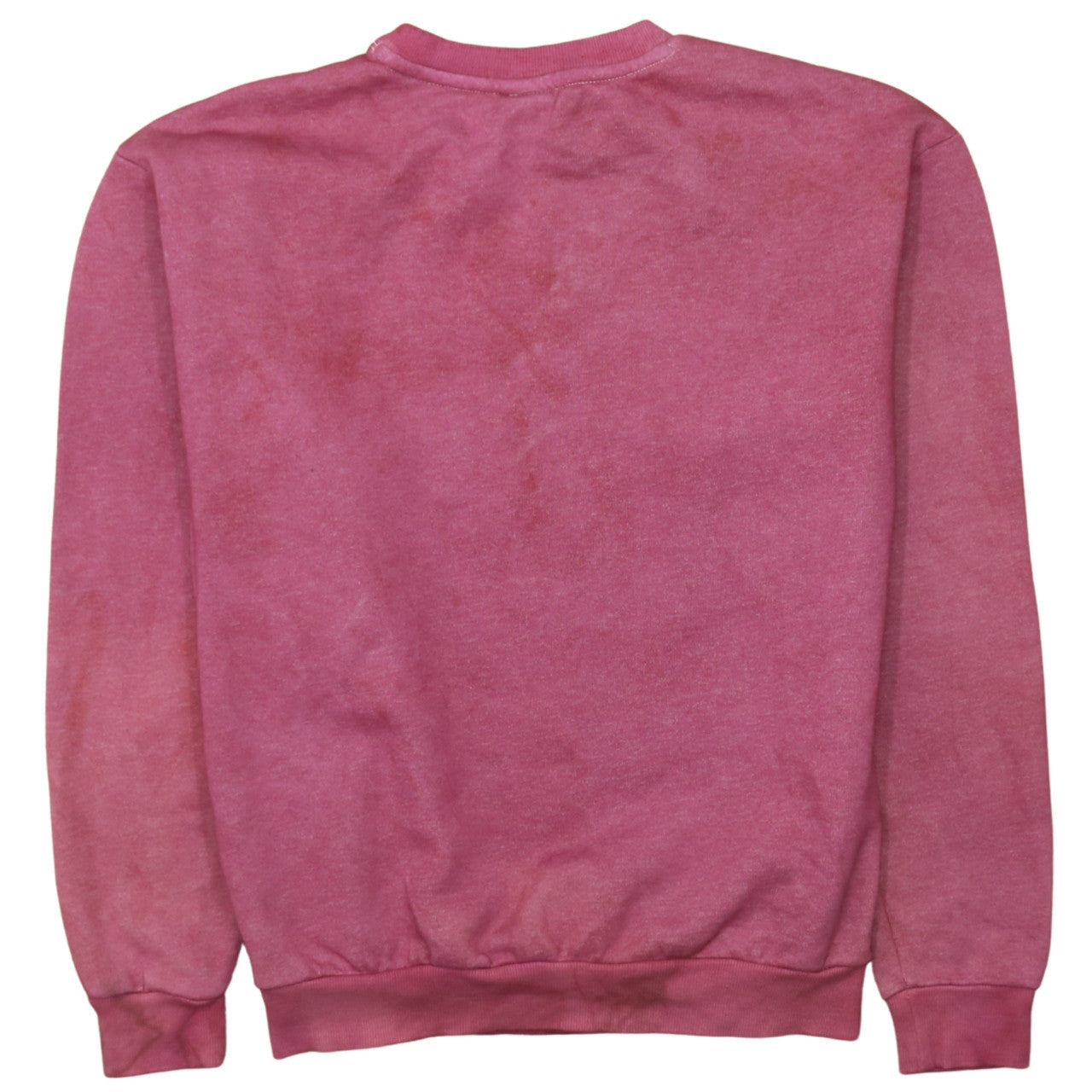 Puma Men’s Pink Logo Sweatshirt S Regular Fit Pullover Crew Neck