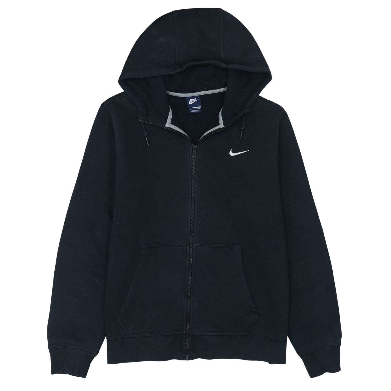 Nike Men's Black Full Zip Hoodie L Fleece Sportswear