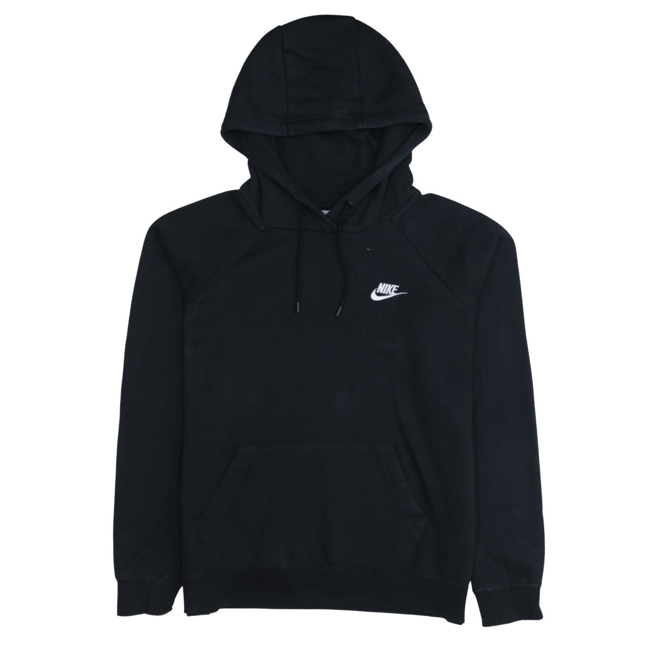Nike Men's Black Pullover Hoodie M Fleece Logo Sweatshirt
