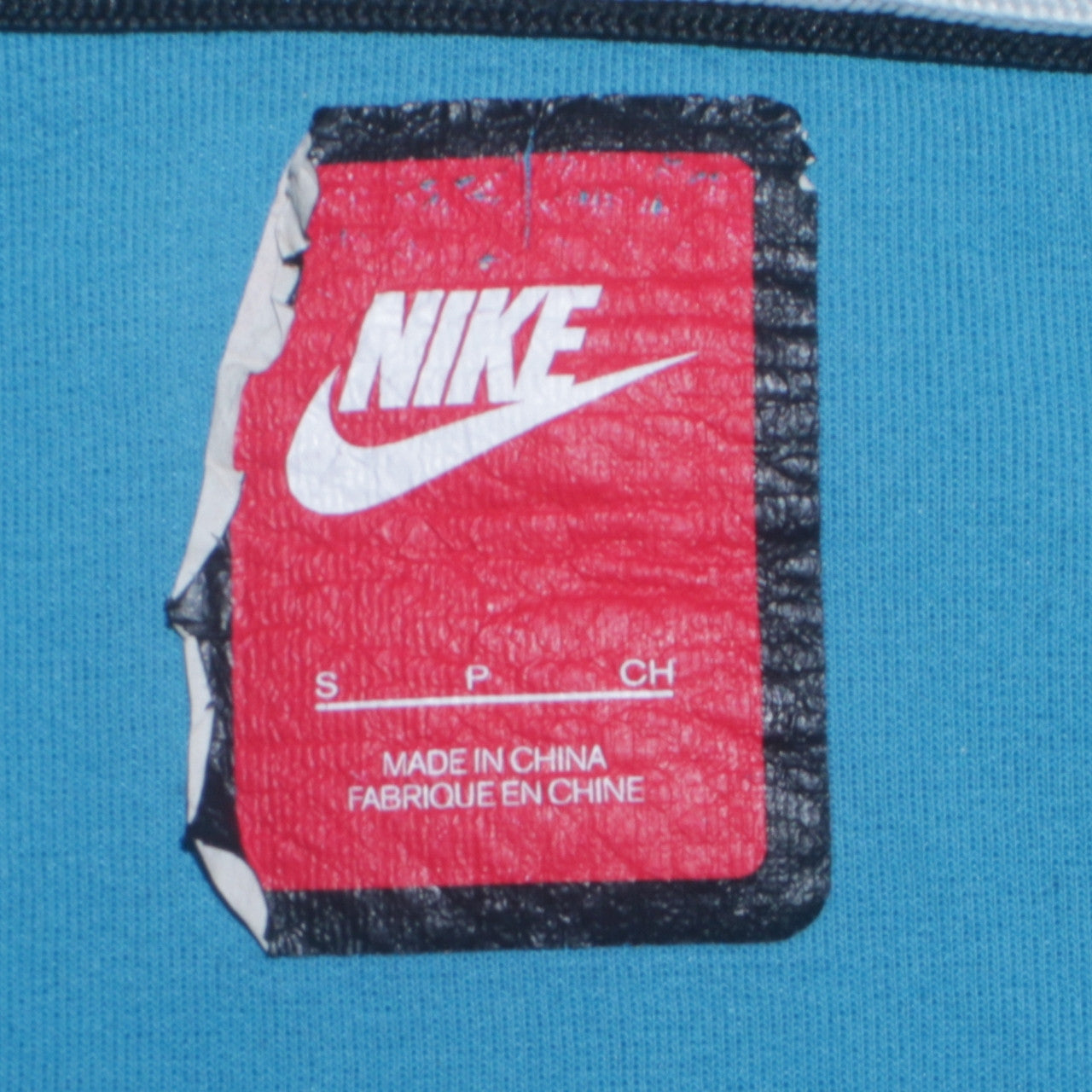 Nike Men’s Blue Full Zip Hoodie Size S Regular Fit Logo Sweatshirt
