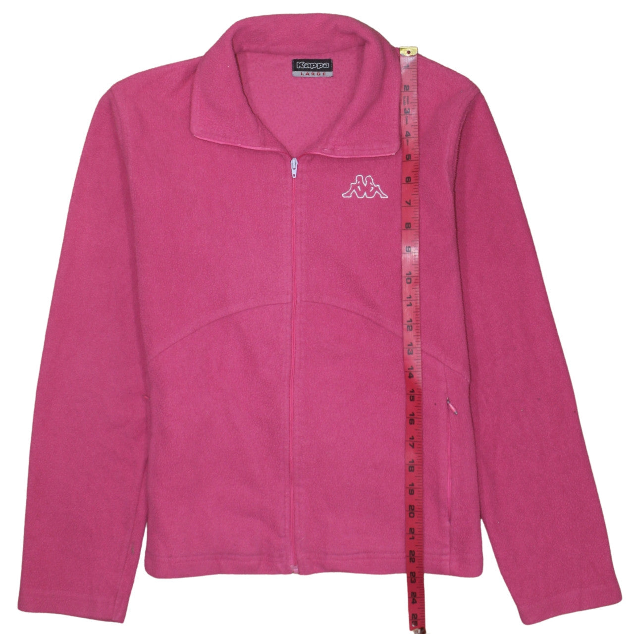 Kappa Womens Pink Fleece Full Zip Basic Jacket Size L