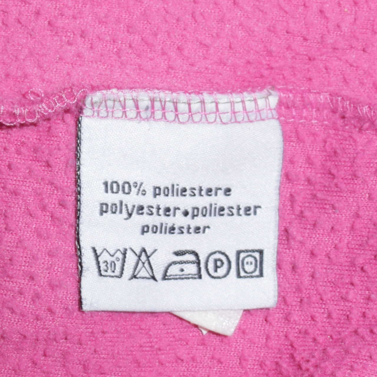 Kappa Womens Pink Fleece Full Zip Basic Jacket Size L