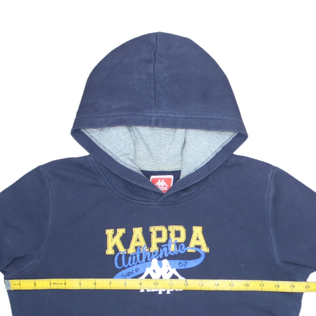 Kappa Boys Blue Printed Pullover Hoodie 14 Years 164cm Regular Fit
