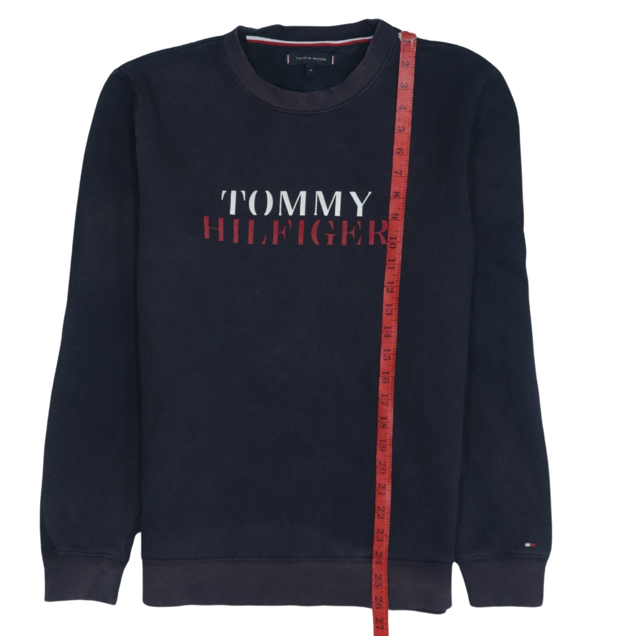 Tommy Hilfiger Men's Blue Logo Pullover Sweatshirt Size M