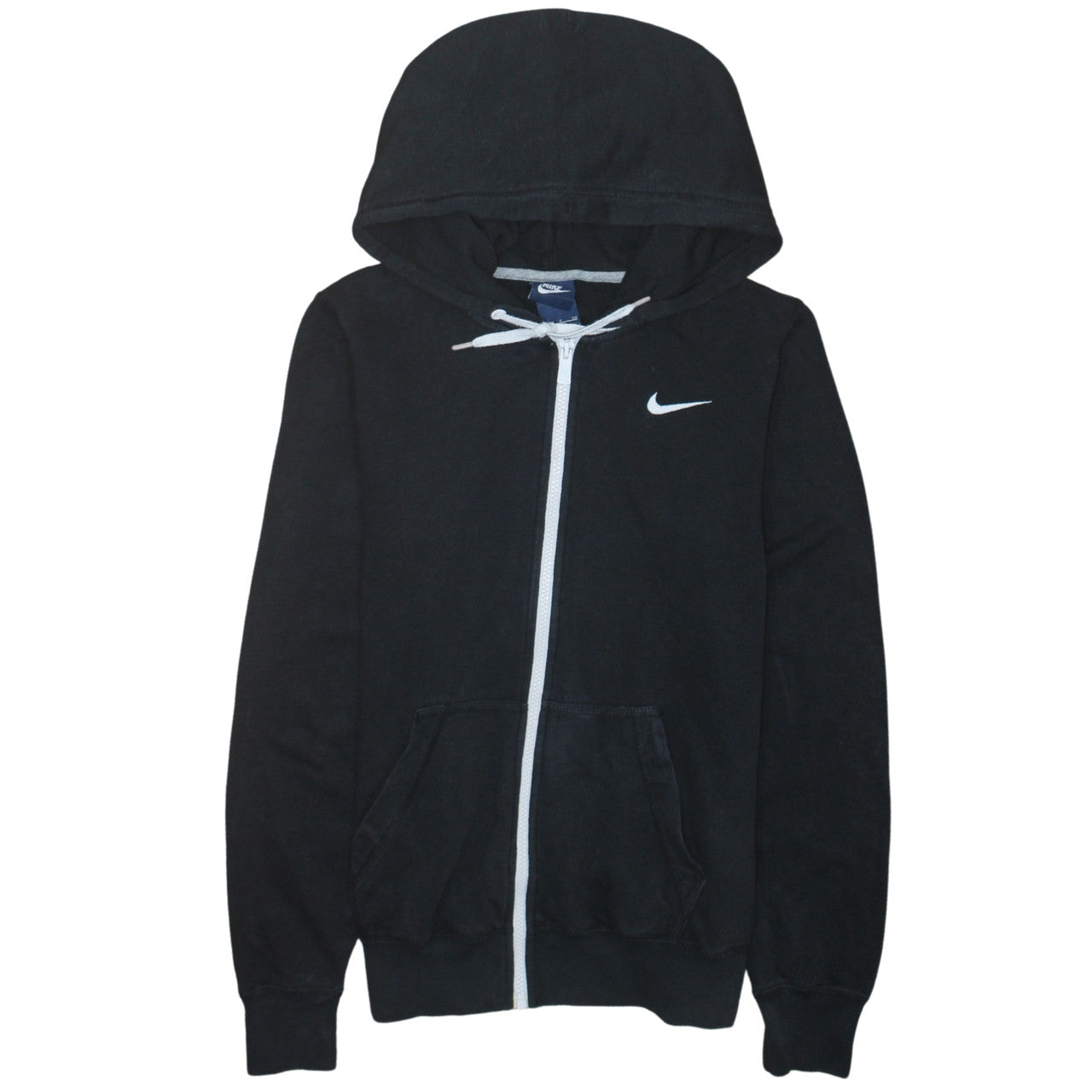 Nike Men's Black Full Zip Hoodie Small Cotton Blend Sportswear