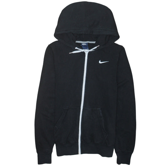 Nike Men's Black Full Zip Hoodie Small Cotton Blend Sportswear