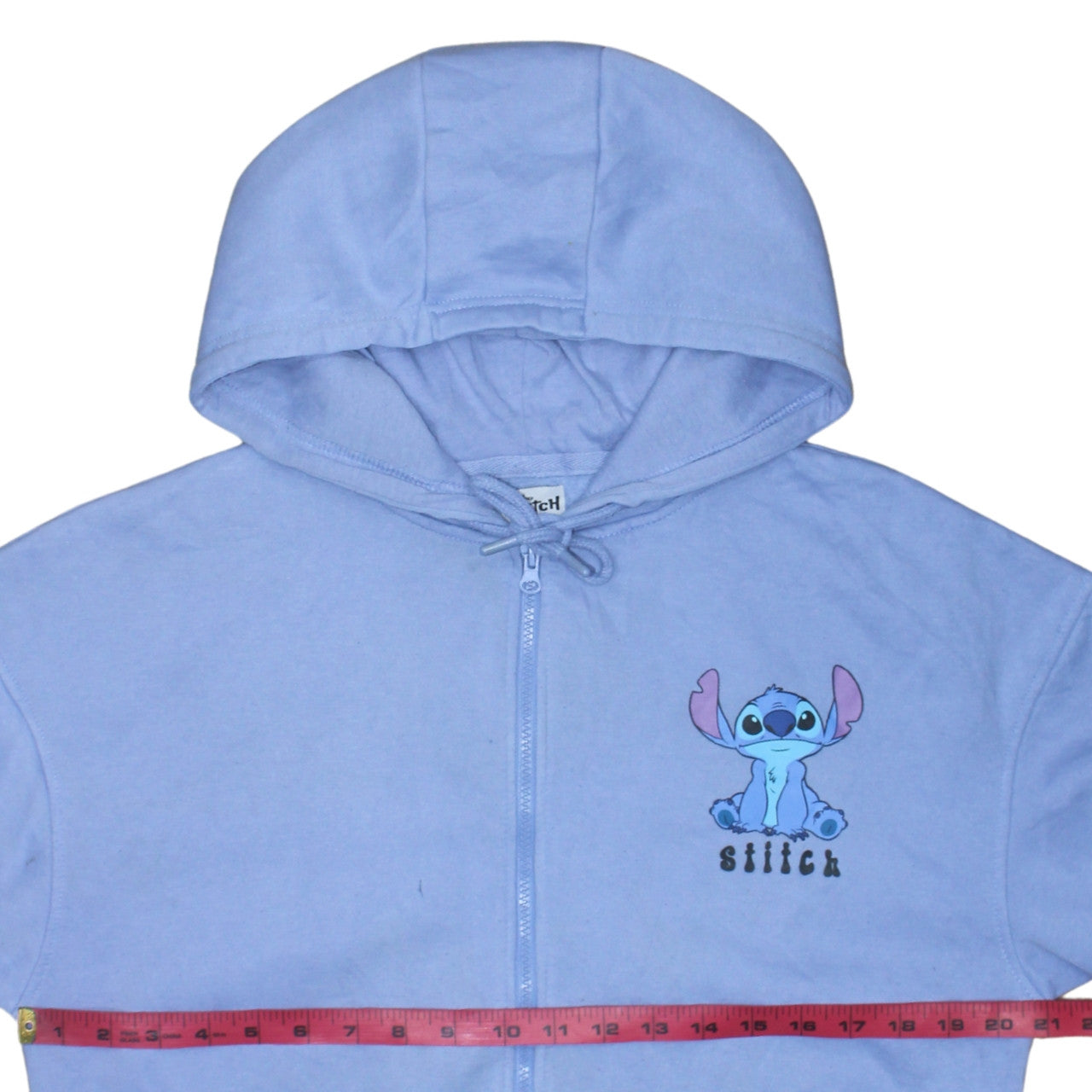 Disney Stitch Womens Blue Full Zip Hoodie Size M 12/14 by Primark