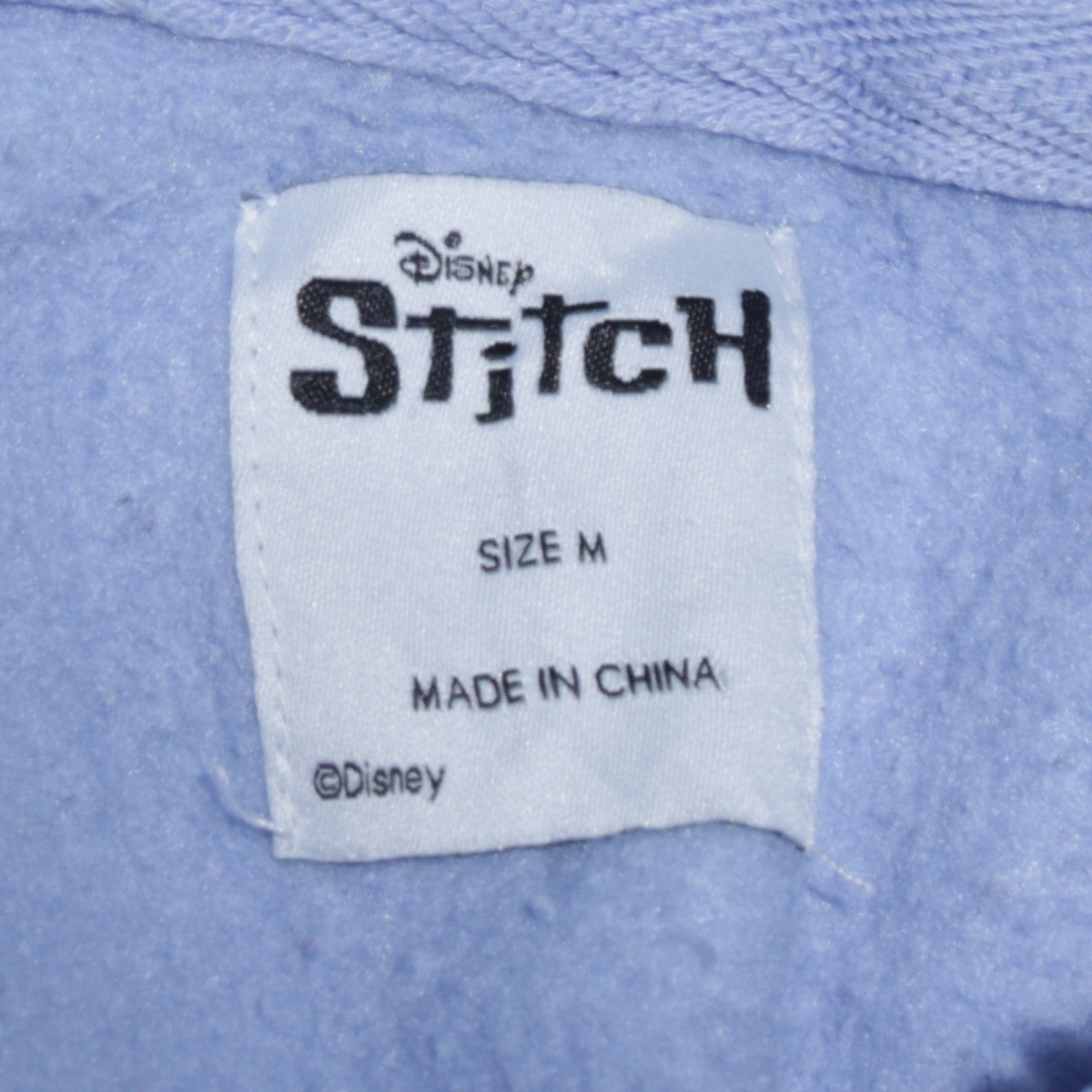 Disney Stitch Womens Blue Full Zip Hoodie Size M 12/14 by Primark