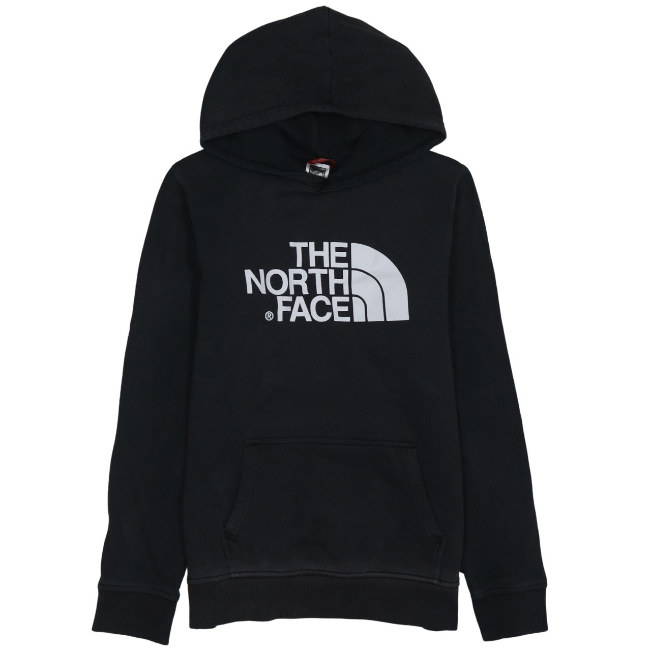 The North Face Boys Black XL Pullover Hoodie with Logo Print