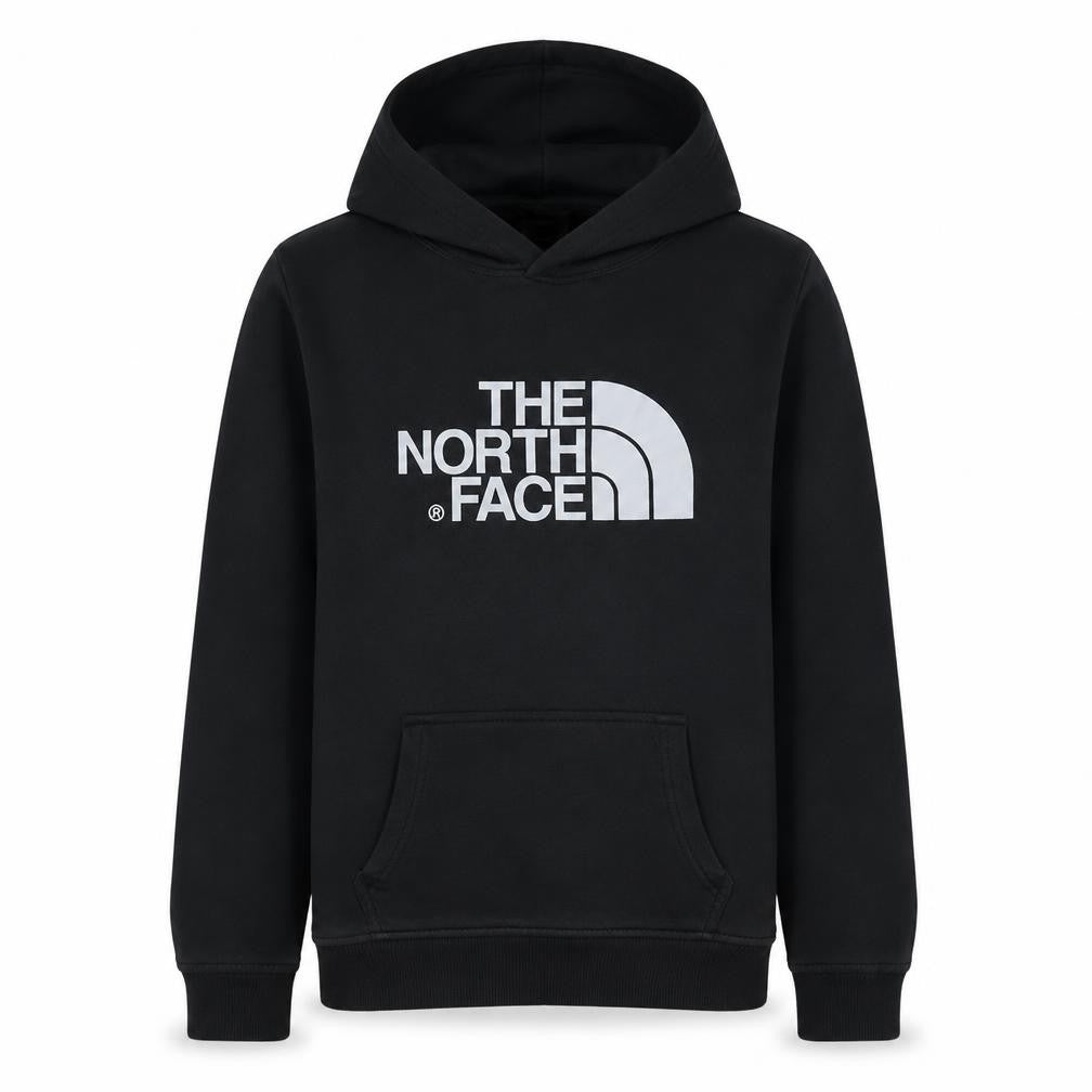 The North Face Boys Black XL Pullover Hoodie with Logo Print