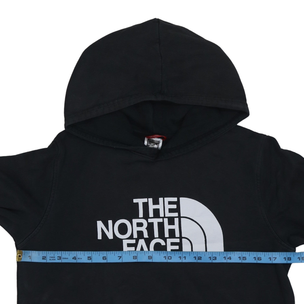 The North Face Boys Black XL Pullover Hoodie with Logo Print