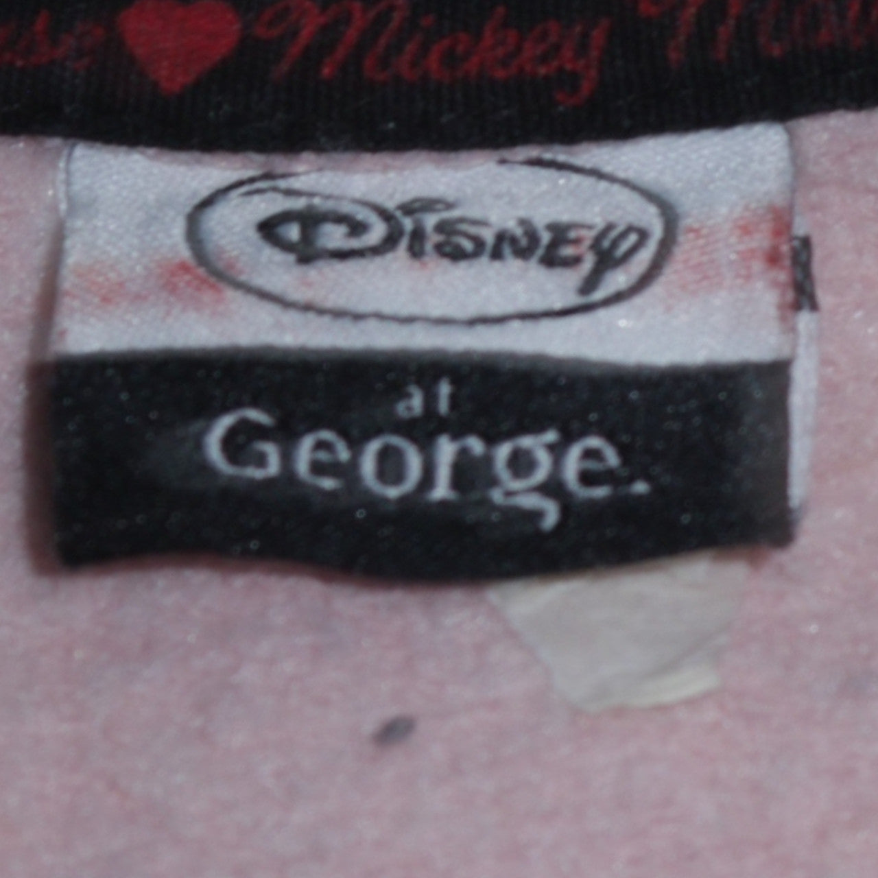 Disney at George Women Pink Minnie Mouse Pullover Sweatshirt Small