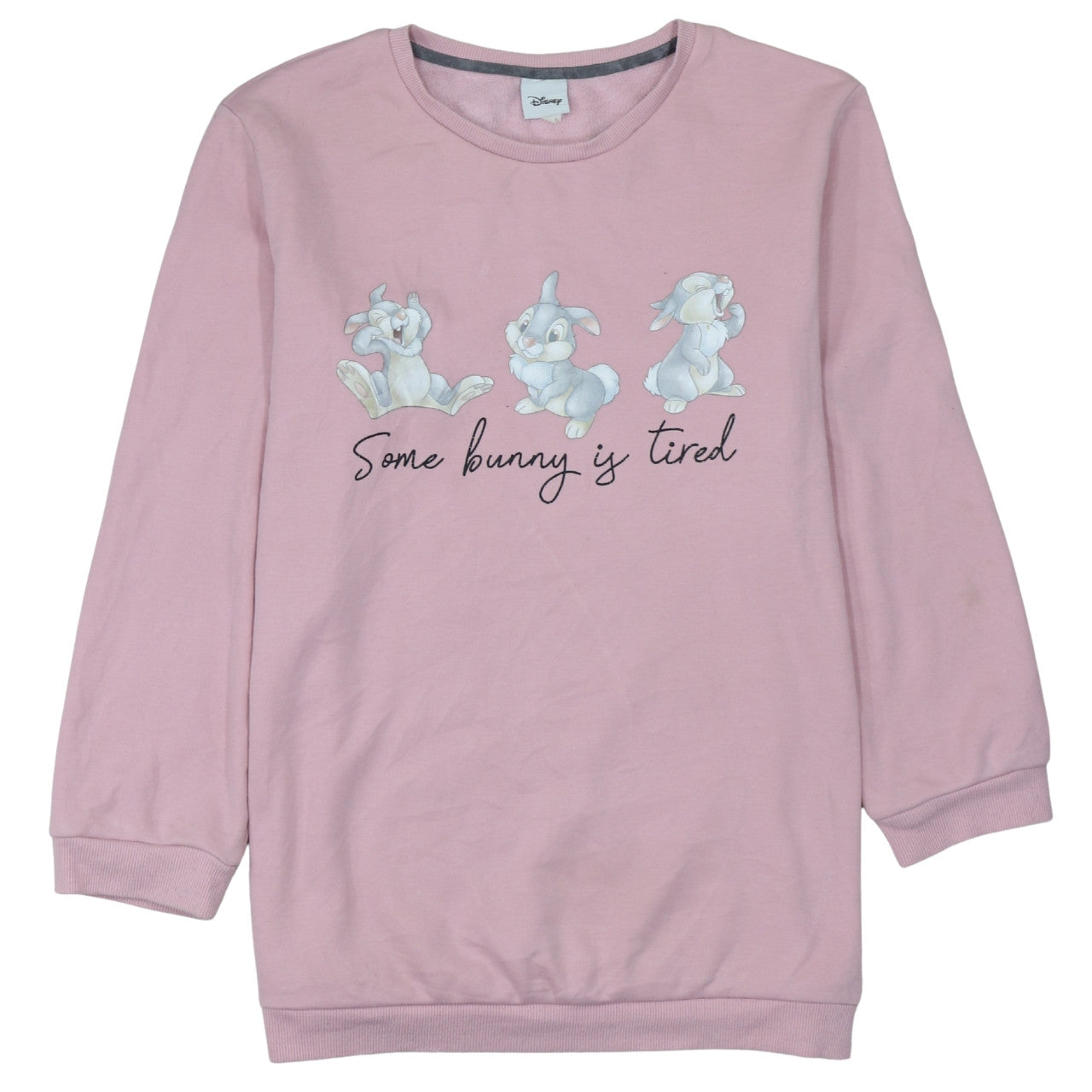 Disney Women Pink Thumper Bambi Pullover Sweatshirt UK 12-14 M