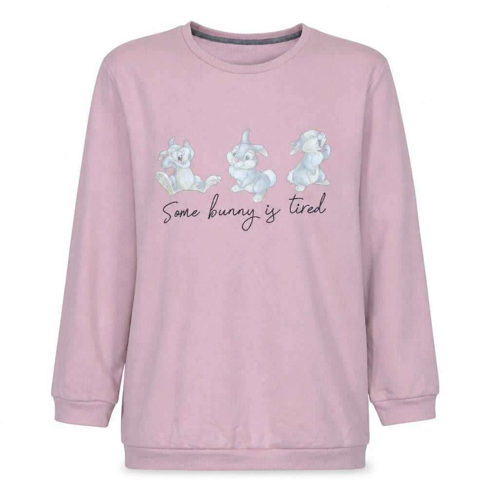 Disney Women Pink Thumper Bambi Pullover Sweatshirt UK 12-14 M