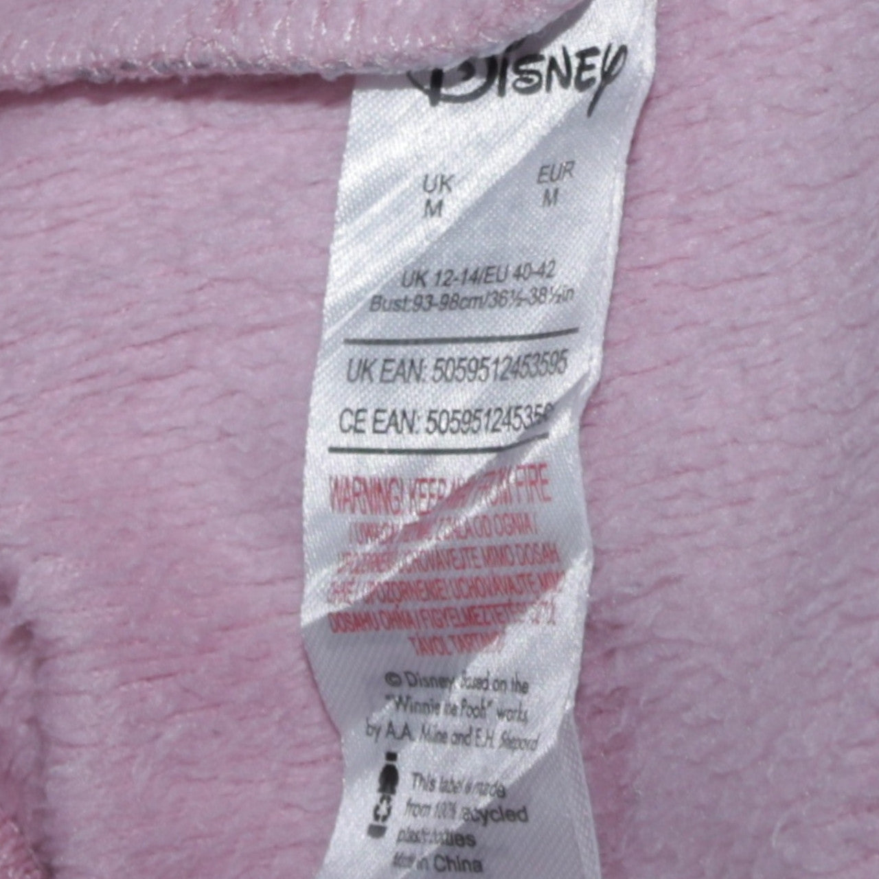 Disney Women Pink Thumper Bambi Pullover Sweatshirt UK 12-14 M