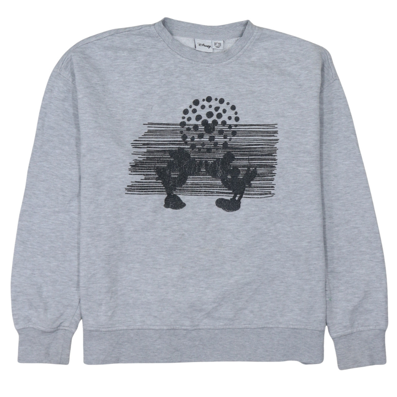 Disney Primark Women's Grey Mickey Sweatshirt Size 10/12 Pullover