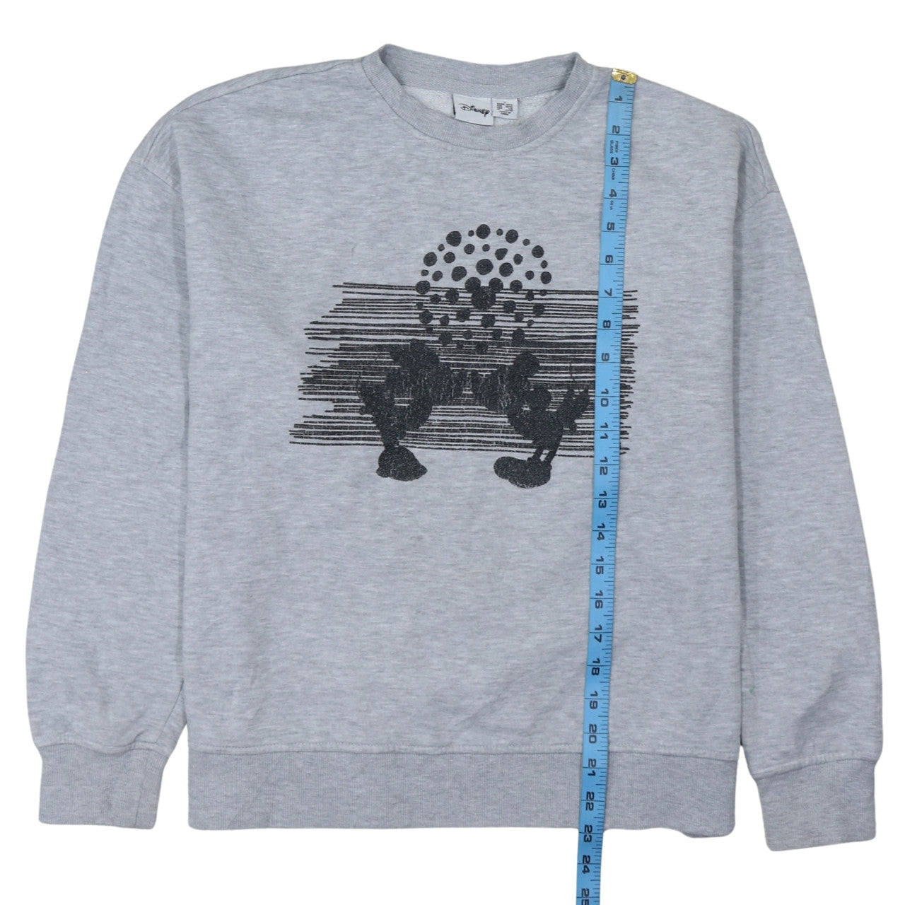 Disney Primark Women's Grey Mickey Sweatshirt Size 10/12 Pullover
