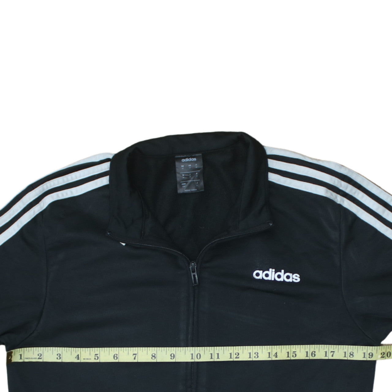 Adidas Mens Black Medium Track Jacket Full Zip Sportswear