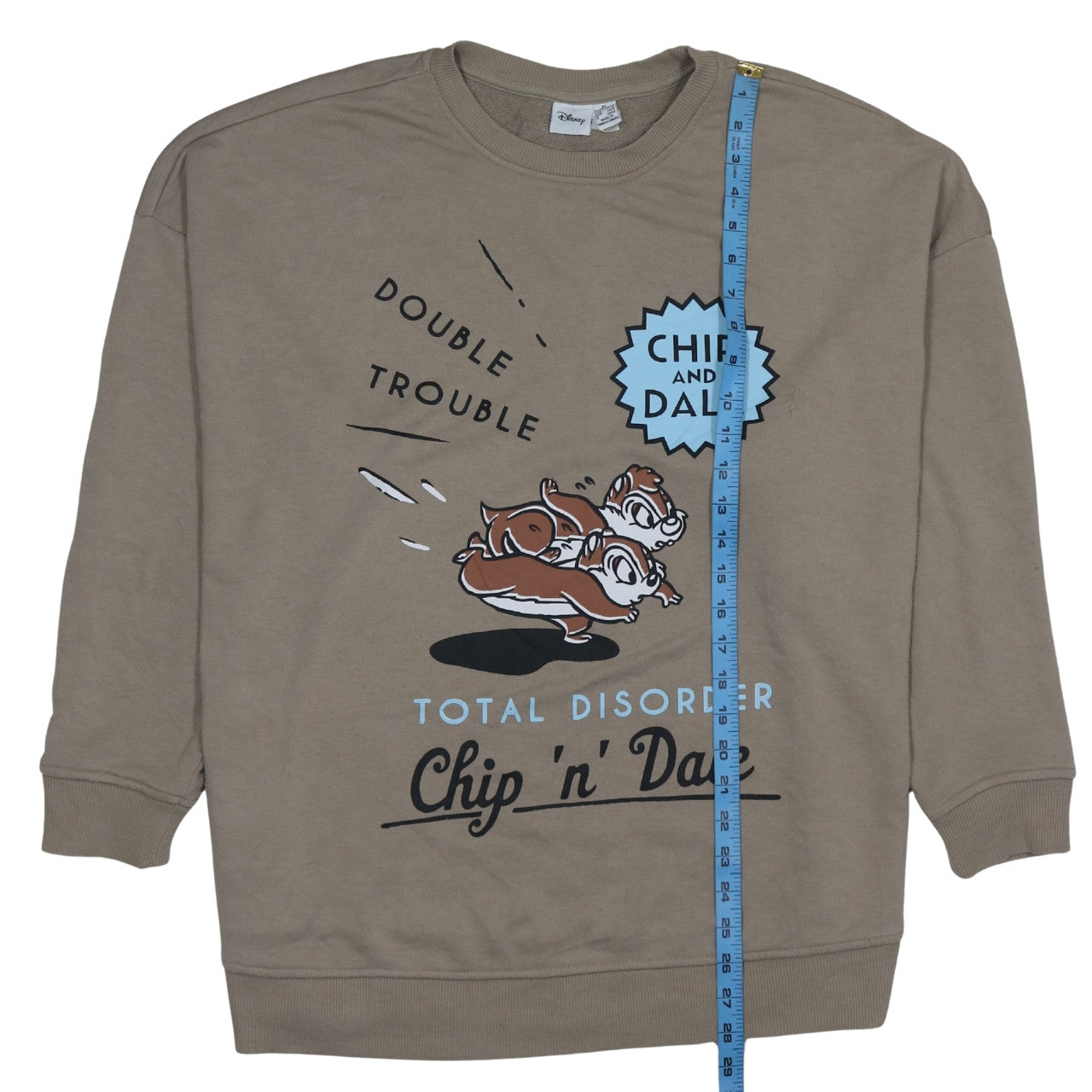 Disney Women’s Brown Chip 'n' Dale Graphic Pullover Sweatshirt XL