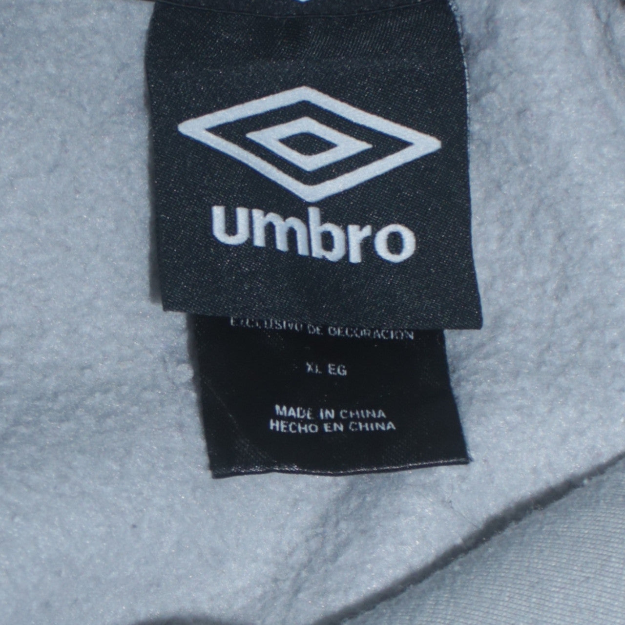 Umbro Mens Grey XL Pullover Hoodie Fleece Sweatshirt