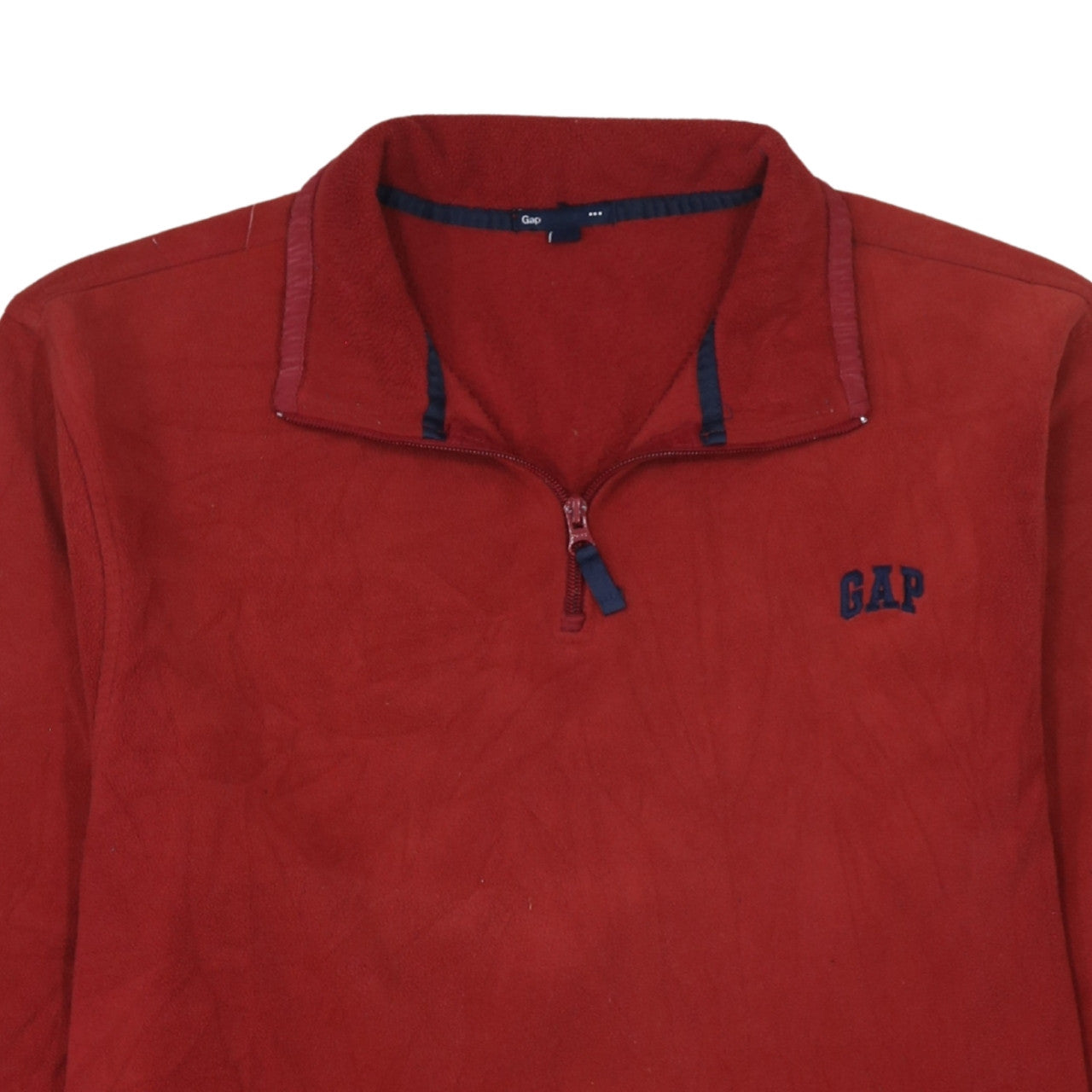 GAP Men’s Red 1/4 Zip Fleece Pullover Sweatshirt Size L