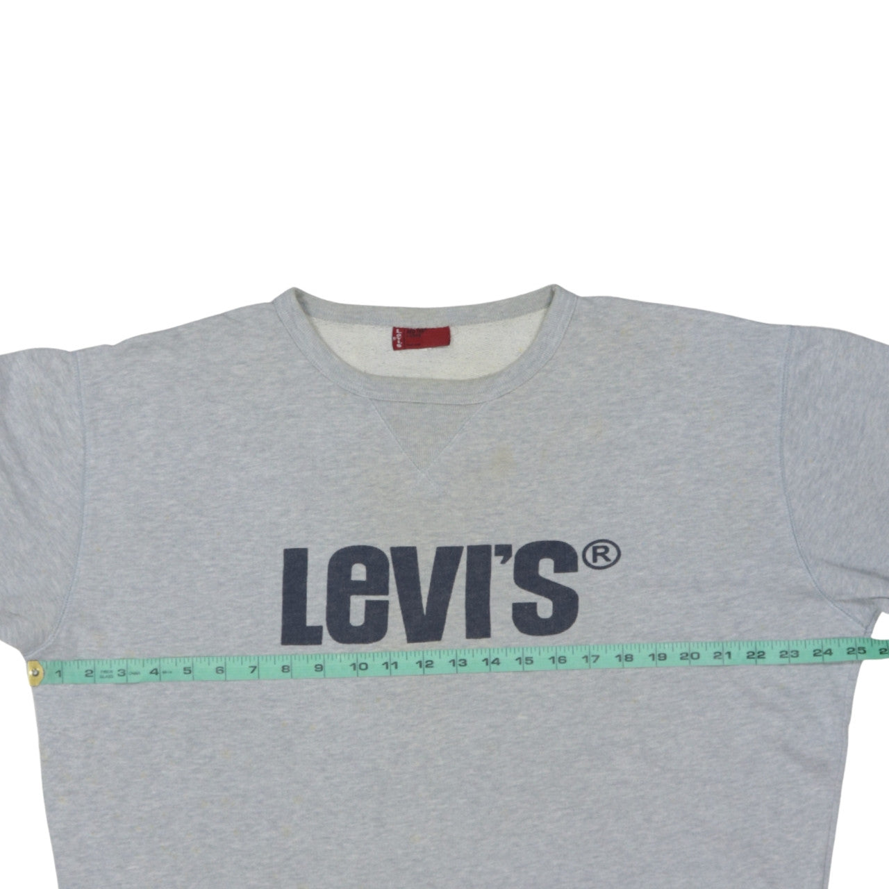 Levi's Men's Grey Logo Crew Neck Pullover Sweatshirt Size L