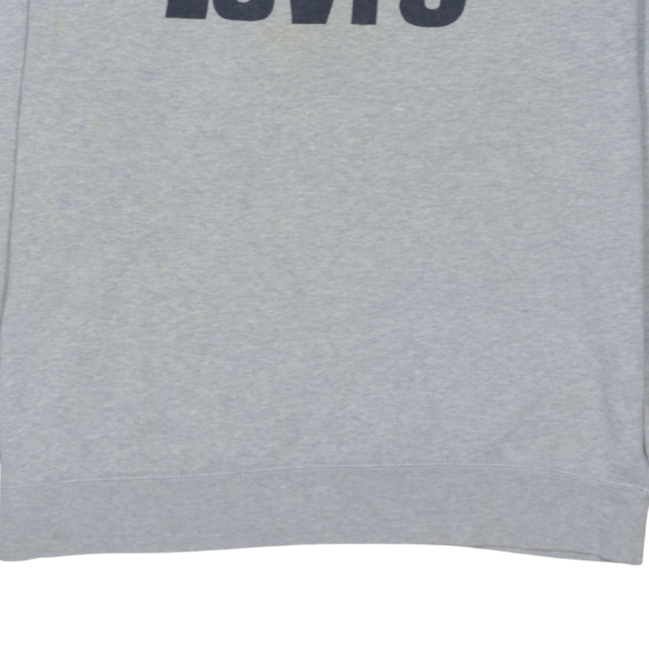Levi's Men's Grey Logo Crew Neck Pullover Sweatshirt Size L