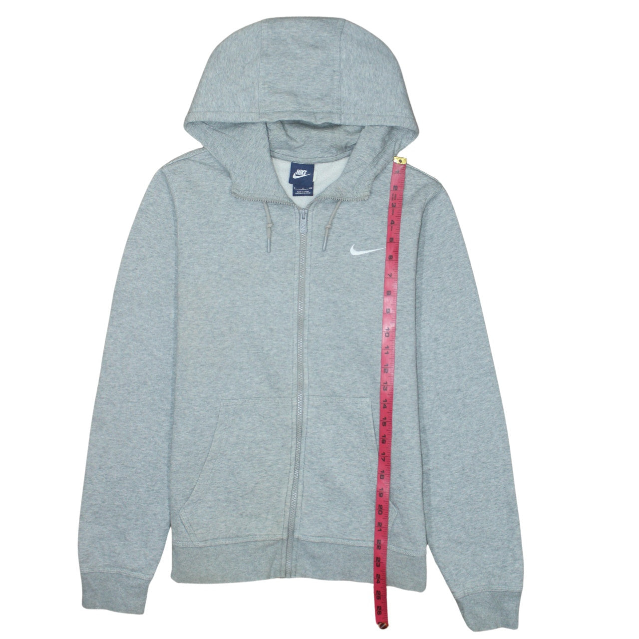 Nike Men's Grey Full Zip Hoodie Small Regular Fit Sportswear
