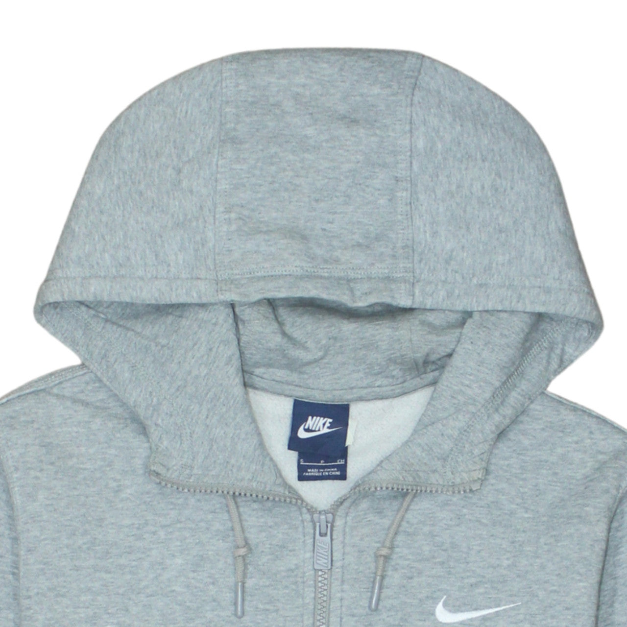 Nike Men's Grey Full Zip Hoodie Small Regular Fit Sportswear