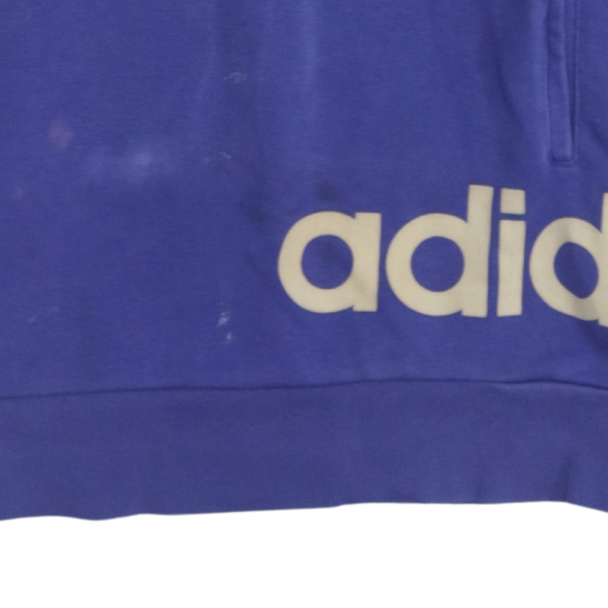 adidas Girls Purple Hooded Pullover Sweatshirt 13-14 Years Logo Sportswear