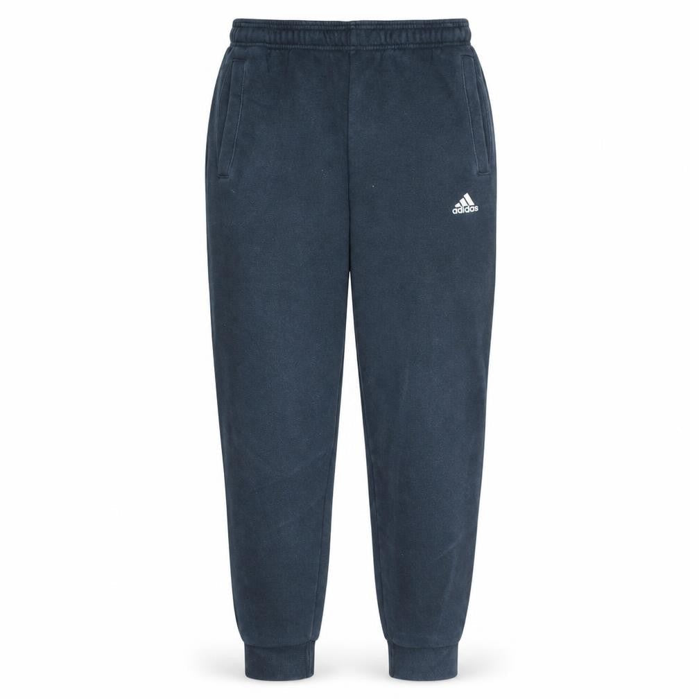 Adidas Men Black Jogger Sweatpants M Regular Fit Fleece Activewear