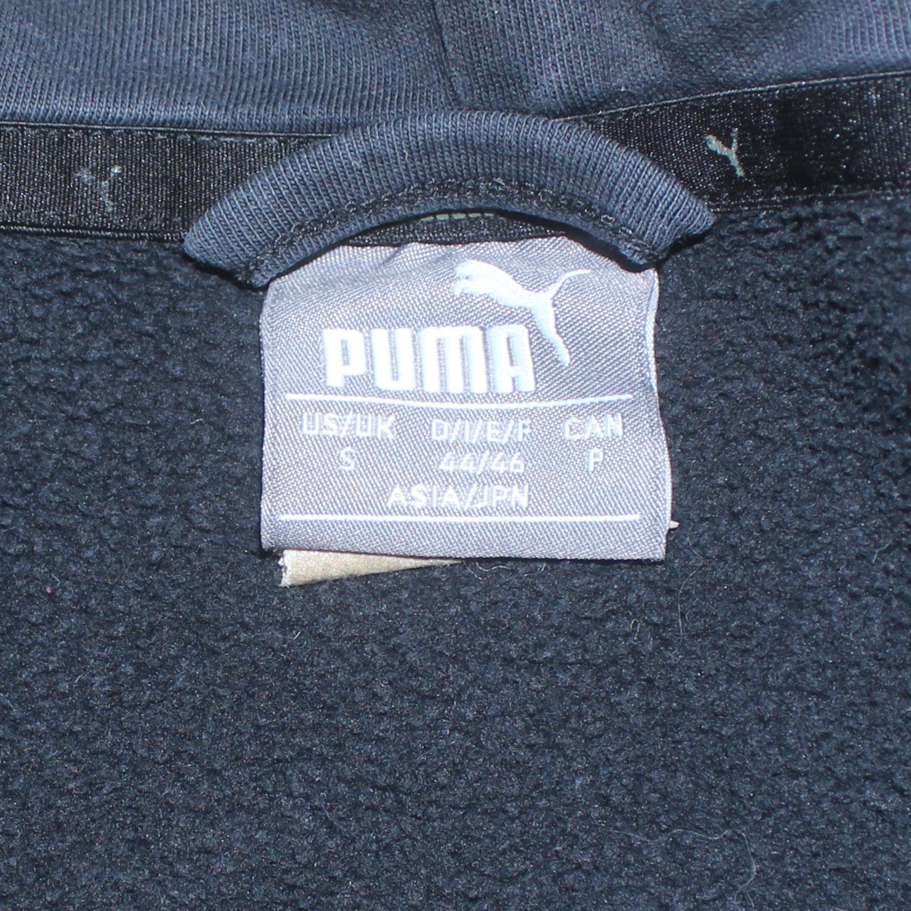 Puma Men's Black Full Zip Hoodie Size S Fleece Sportswear